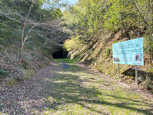 森の中にポツンとある大棚トンネル