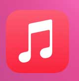 iPhoneのミュージックアプリ