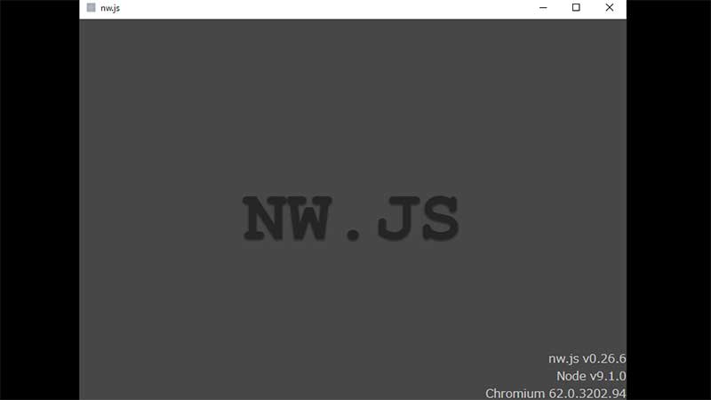 パソコンの起動直後にNW.JSウィンドウが開くようになった場合の解決策の一例