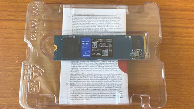 M.2 SSD（WDS500G3B0C）