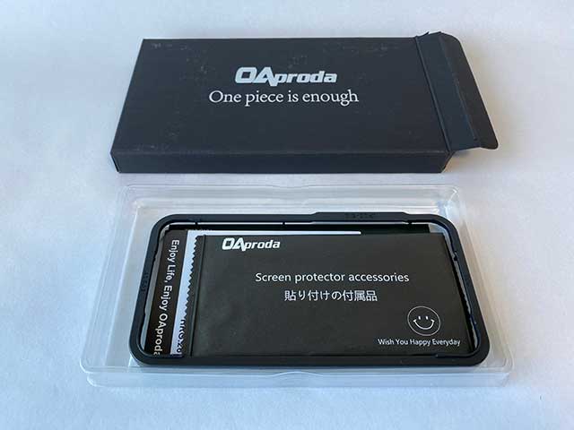 OAprodaのiPhone15用ガラスフィルムの商品内容