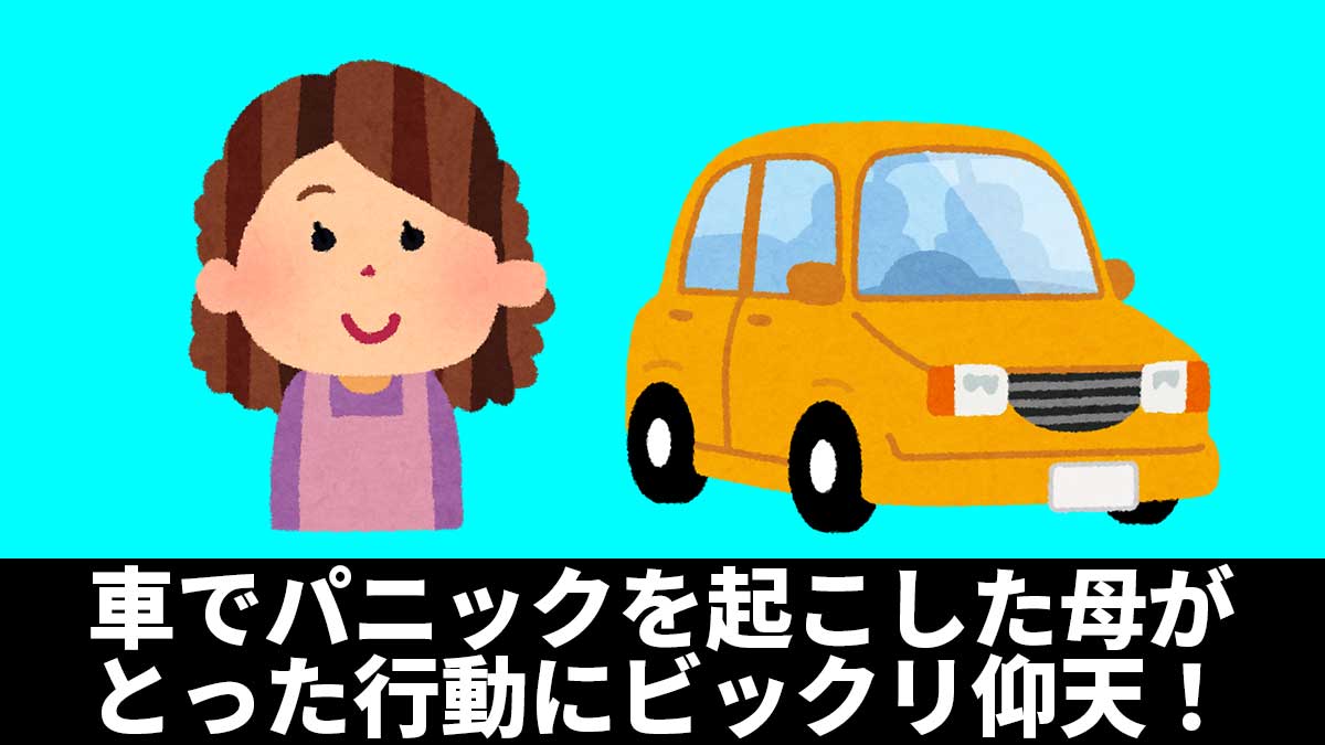 車でパニックを起こした母がとった行動にビックリ仰天！