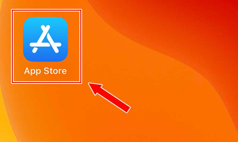 App Storeのアイコンをタップ