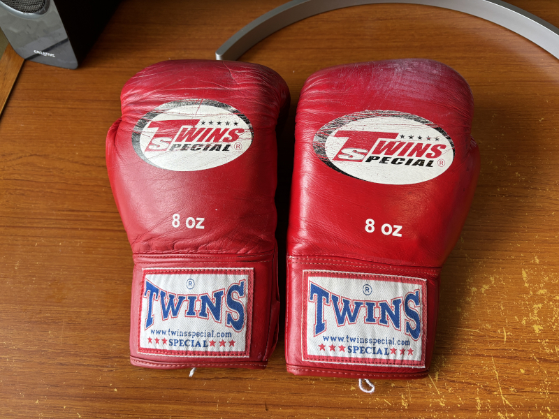 友人からもらったボクシンググローブ