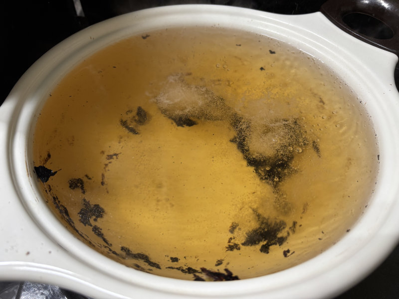 沸騰したら火を止めて1時間放置