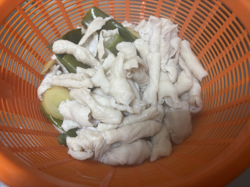 下処理が終わった豚ホルモン